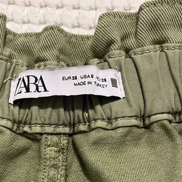 ZARA - PAPER BAG JEANS - SIZE 6 - Picture 9 of 10